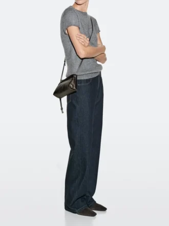 Τσάντα τύπου crossbody από δέρμα νάπα