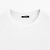 Βαμβακερό T-shirt με κοντά μανίκια ραγκλάν