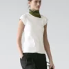 Βαμβακερό T-shirt με κοντά μανίκια ραγκλάν